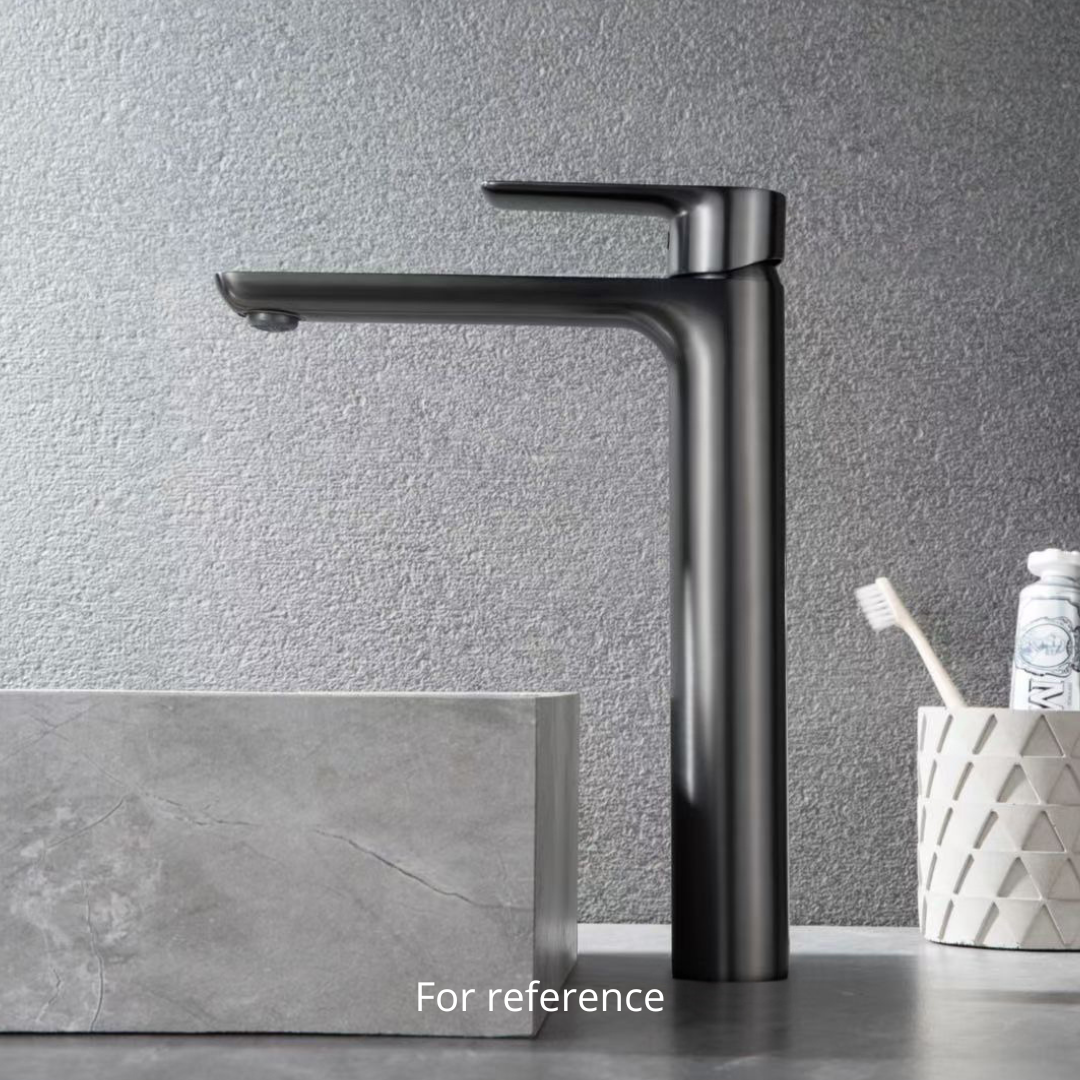 Robinet de baignoire indépendant Lisandro – Sortie d'eau en cascade – Nickel brossé