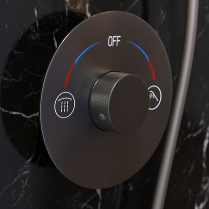 Inbouw Regendoucheset Amalia - Matte black