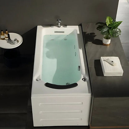 Opbouw Massagebad – Montréal – Glans Blanc – 171x81x58 cm