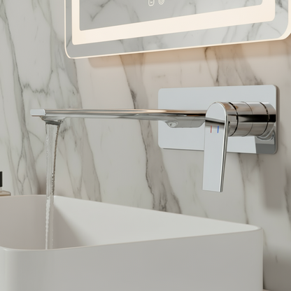 Inbouw wastafelkraan Diego  – Chrome - 22,5 × 11 × 20 cm