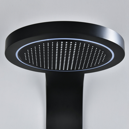 Robinet de baignoire indépendant Lisandro – Sortie d'eau en cascade – Nickel brossé