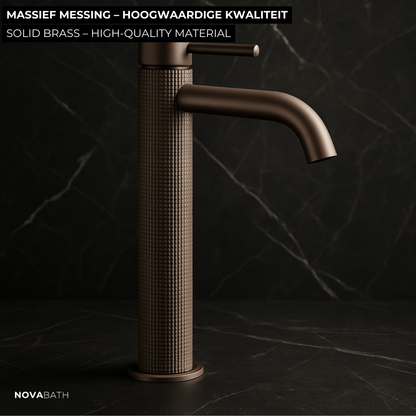 Robinet de lavabo haut Angelica - Noir mat