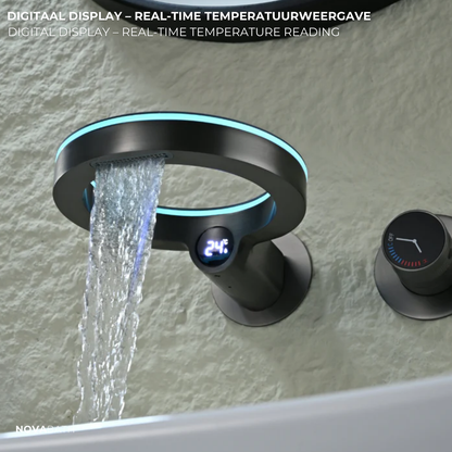 Robinet de lavabo haut Angelica - Noir mat