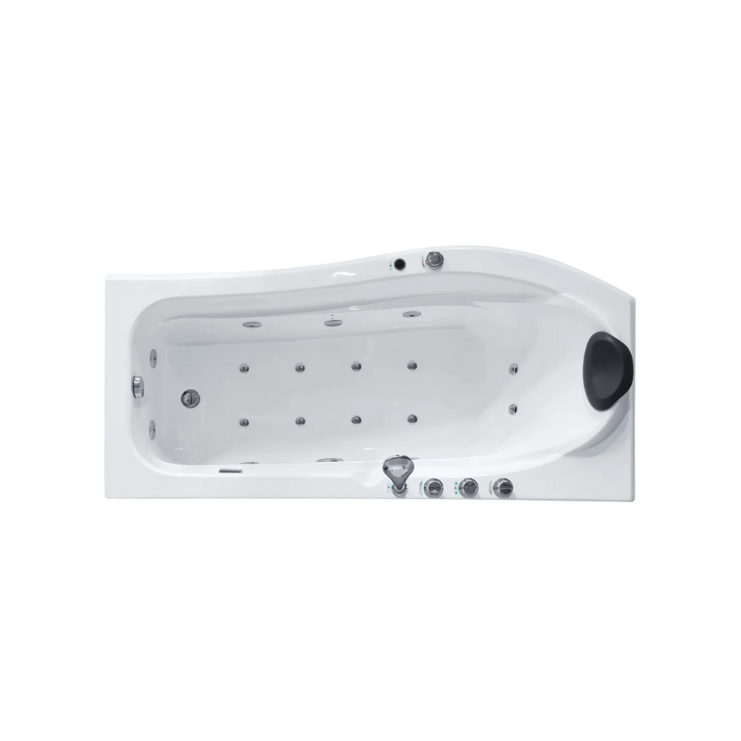 Opbouw Massagebad – Sorrento – Glans Blanc – 170x85x64 cm