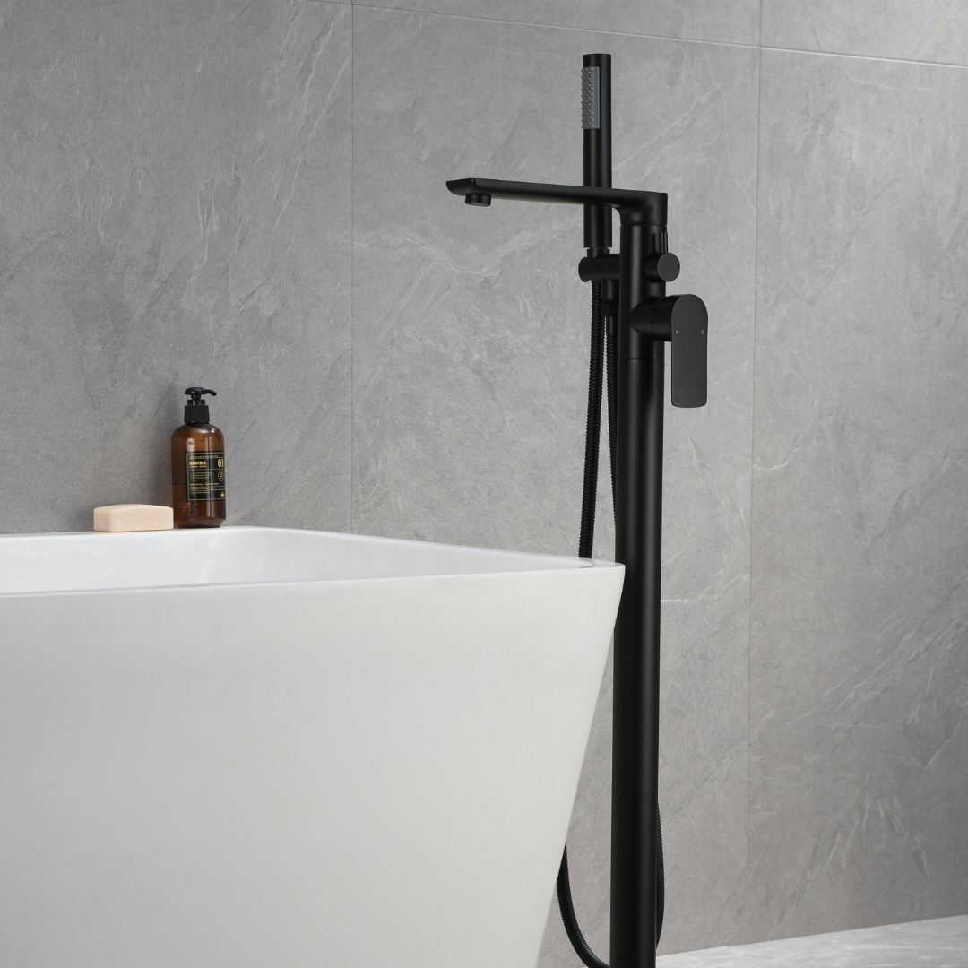 Robinet de baignoire indépendant Emilia - Noir mat