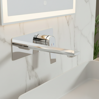 Inbouw wastafelkraan Diego  – Chrome - 22,5 × 11 × 20 cm