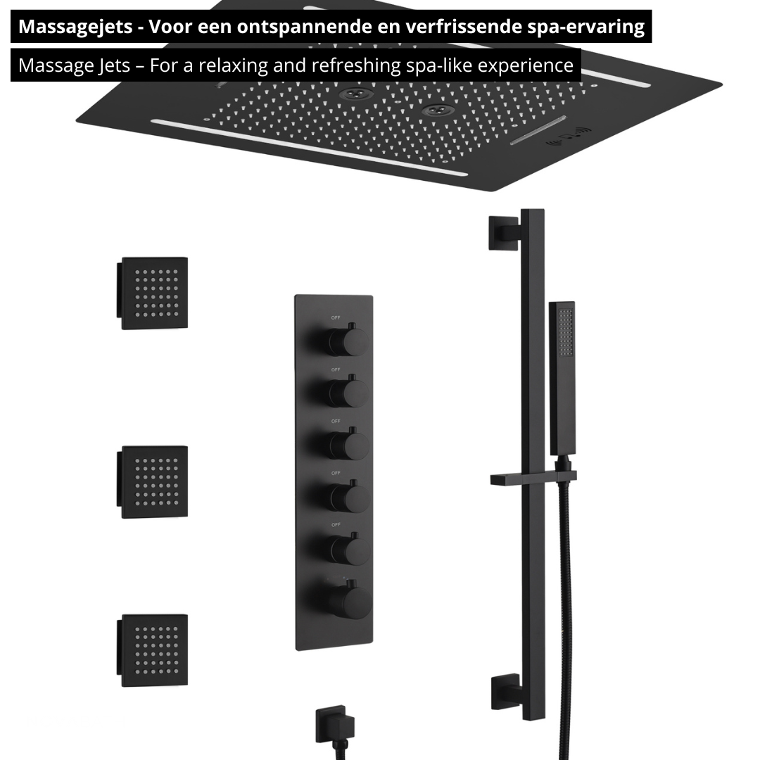 Robinet de lavabo haut Angelica - Noir mat