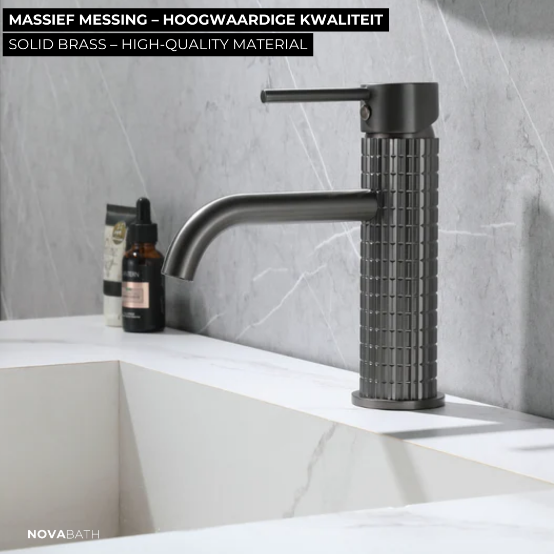 Robinet de lavabo haut Angelica - Gris gunmetal