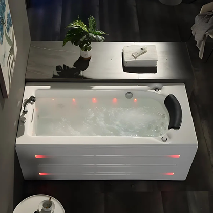 Opbouw Massagebad – Montréal – Glans Blanc – 171x81x58 cm