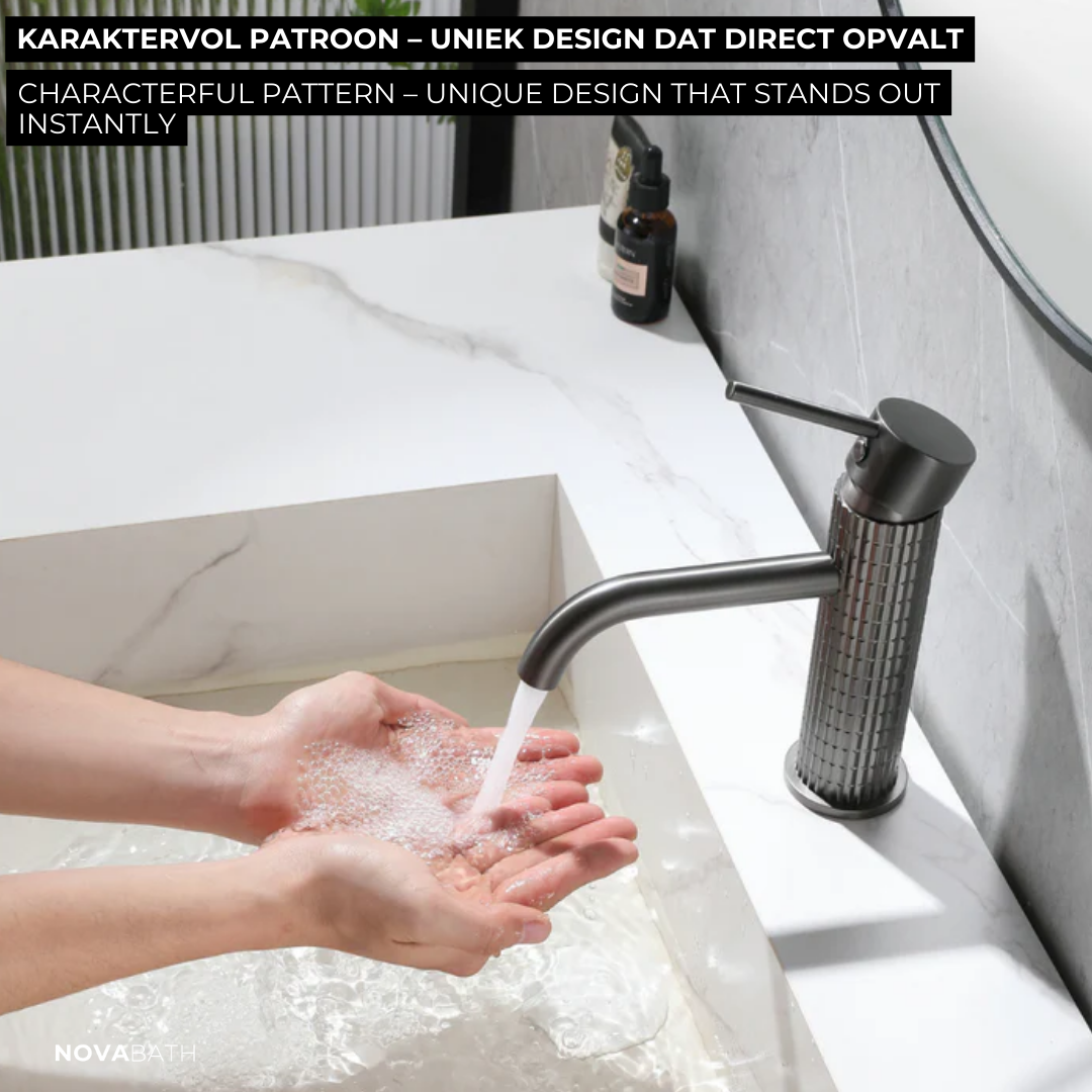 Robinet de lavabo haut Angelica - Gris gunmetal