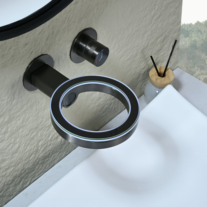 Robinet de lavabo haut Angelica - Noir mat