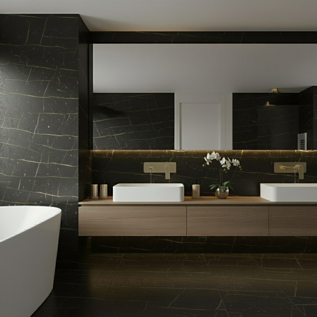 Inbouw wastafelkraan Diego  – Brushed gold - 22,5 × 11 × 20 cm