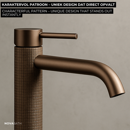 Opbouw de robinet de lavabo Angelica - Noir mat
