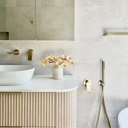 Inbouw mengkraan - Portofino – 80MM - 1-Gats - Brushed nickel