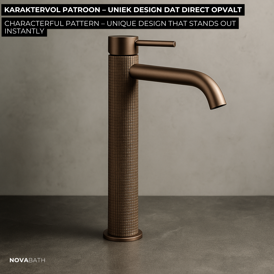 Robinet de lavabo haut Angelica - Noir mat