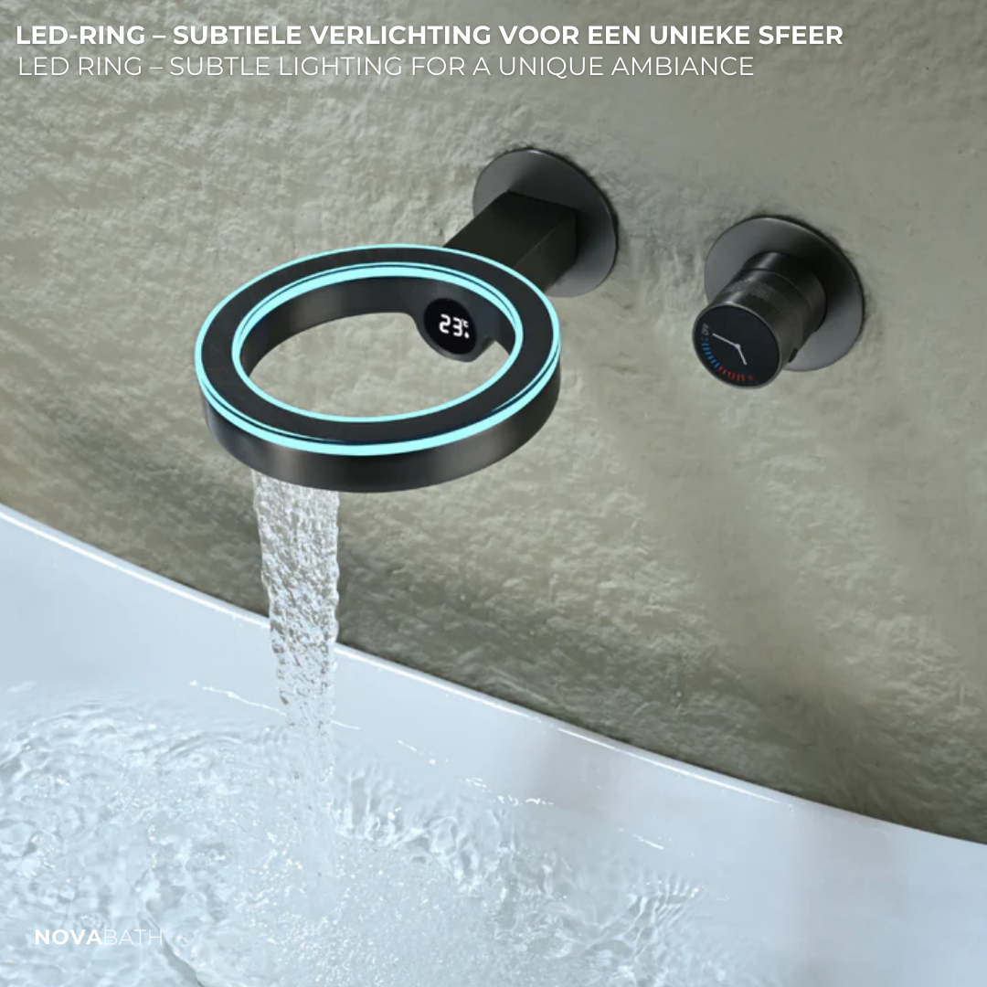 Robinet de lavabo haut Angelica - Noir mat