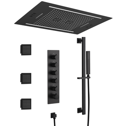Robinet de lavabo haut Angelica - Noir mat