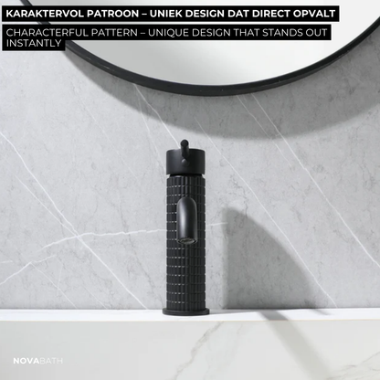 Opbouw de robinet de lavabo Angelica - Noir mat