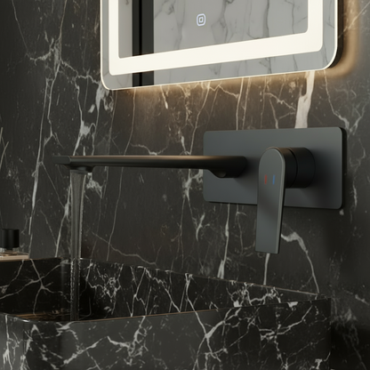 Inbouw wastafelkraan Diego  – Matte black - 22,5 × 11 × 20 cm