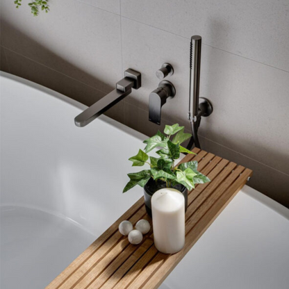 Inbouw mengkraan met diverter – Portofino - 2-gats - Brushed gold