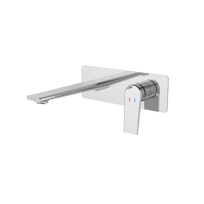 Robinet de baignoire indépendant Lisandro – Sortie d'eau en cascade – Nickel brossé