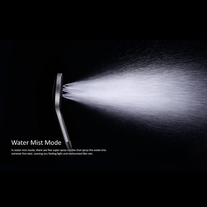 Regendoucheset Valencia – Brushed Nickel - Air shower II - Met inbouwmengkraan