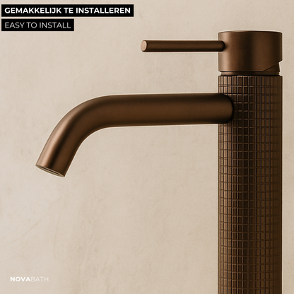 Opbouw de robinet de lavabo Angelica - Noir mat