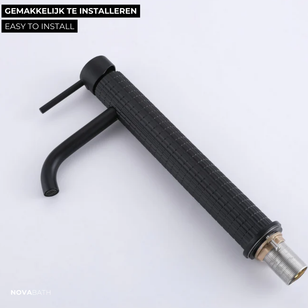 Robinet de lavabo haut Angelica - Noir mat