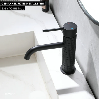 Opbouw de robinet de lavabo Angelica - Noir mat