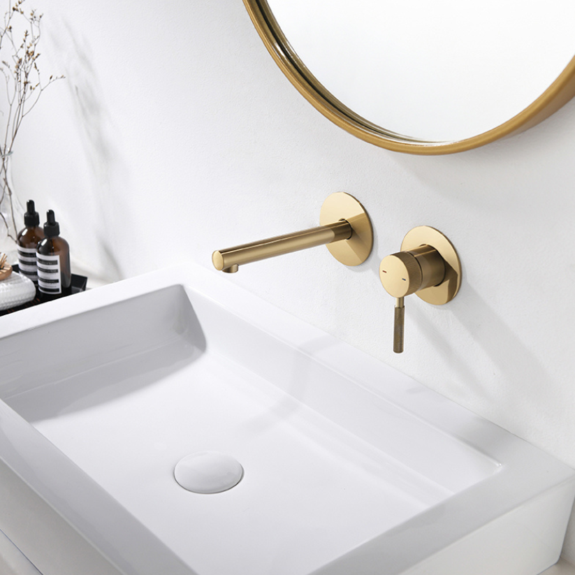 Inbouw wastafelkraan Taylor - Brushed gold