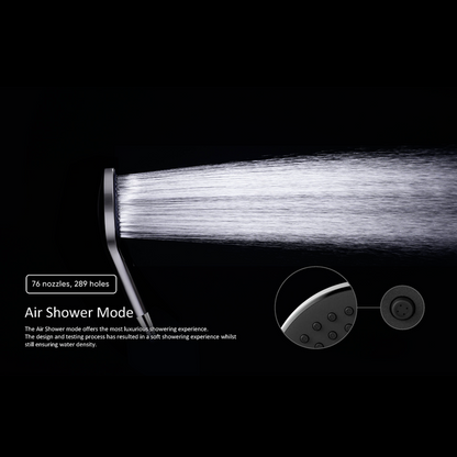 Handdouche met glijstang - Valencia – Air shower II - Brushed bronze