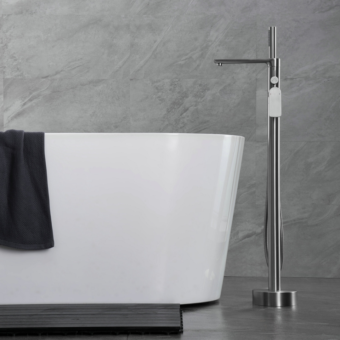 Robinet de baignoire indépendant Emilia - Gris gunmetal