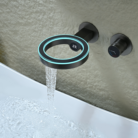 Robinet de lavabo haut Angelica - Noir mat