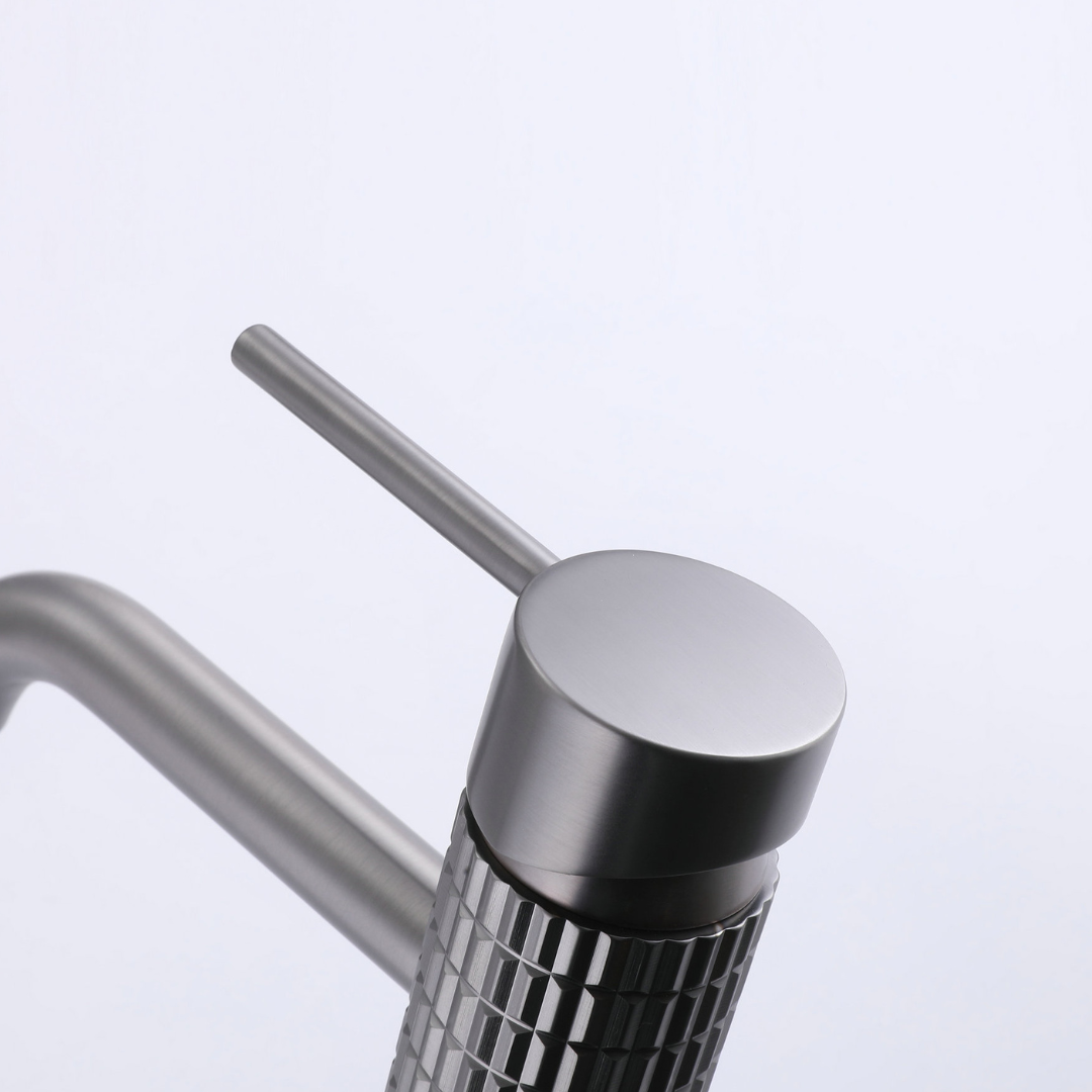 Robinet de lavabo haut Angelica - Gris gunmetal