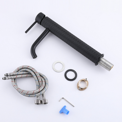 Robinet de lavabo haut Angelica - Noir mat