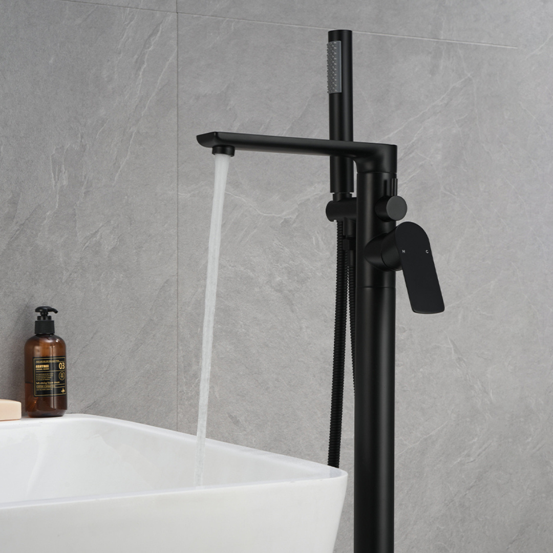 Robinet de baignoire indépendant Emilia - Noir mat