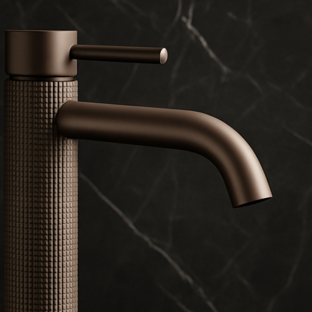 Opbouw de robinet de lavabo Angelica - Noir mat