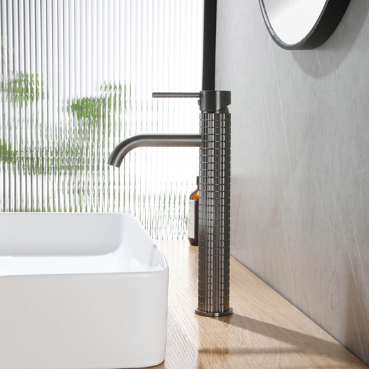 Robinet de lavabo haut Angelica - Gris gunmetal