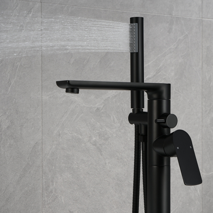 Robinet de baignoire indépendant Emilia - Noir mat