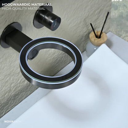 Robinet de lavabo haut Angelica - Noir mat