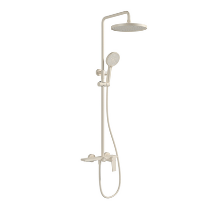 Robinet de baignoire indépendant Lisandro – Sortie d'eau en cascade – Nickel brossé