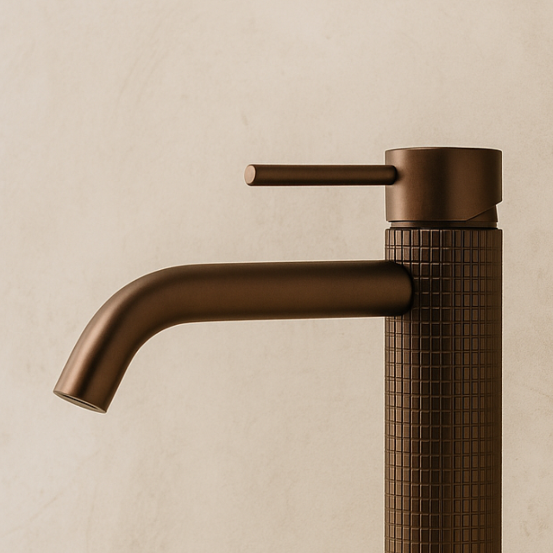 Opbouw de robinet de lavabo Angelica - Noir mat