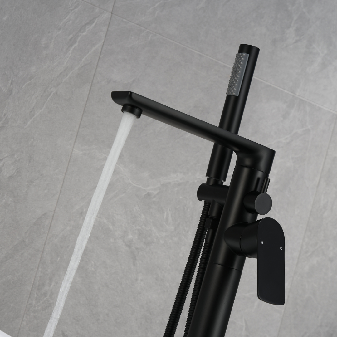 Robinet de baignoire indépendant Emilia - Noir mat
