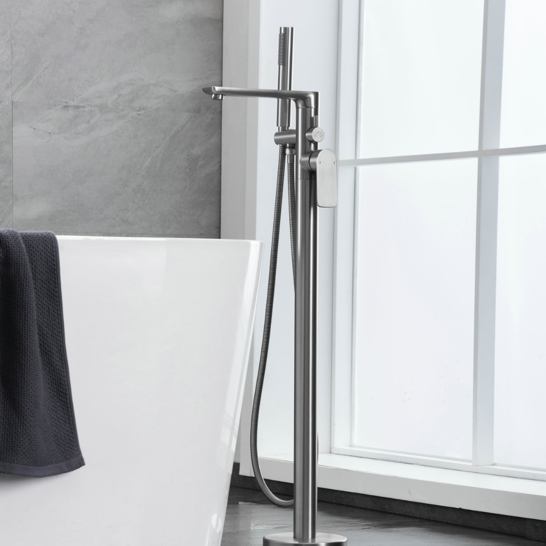 Robinet de baignoire indépendant Emilia - Gris gunmetal
