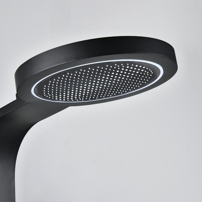 Robinet de baignoire indépendant Lisandro – Sortie d'eau en cascade – Nickel brossé