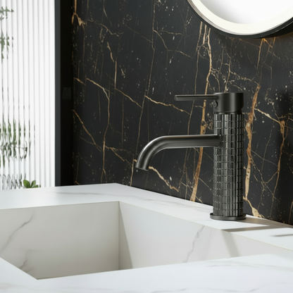 Opbouw wastafelkraan Angelica - Gunmetal grey - 15.9 × 12.2 × 5.5 cm