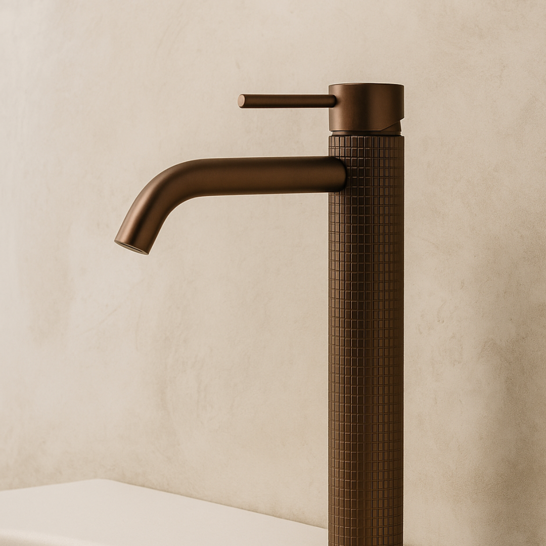 Robinet de lavabo haut Angelica - Noir mat