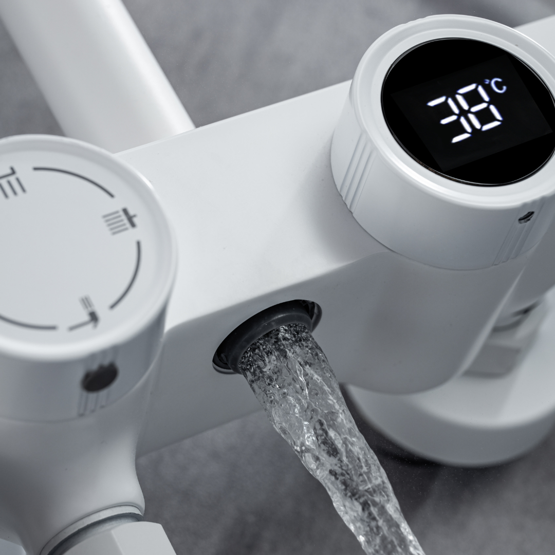 Thermostatische opbouw regendoucheset – Violetta – Digitaal Display – White