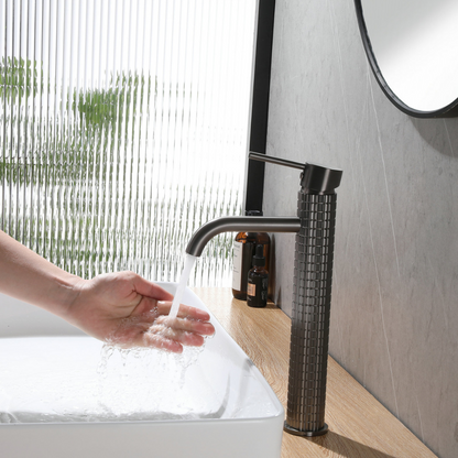 Robinet de lavabo haut Angelica - Gris gunmetal