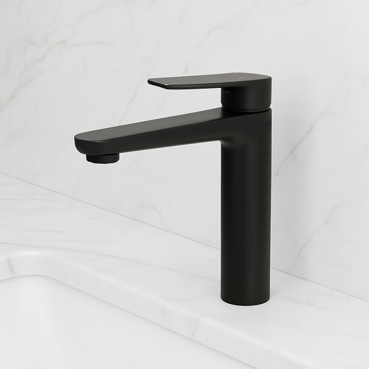 Opbouw wastafelkraan Diego  – Matte black - 15 × 13,7 × 4,4 cm